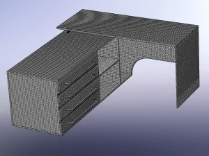 Computer table 3D Model