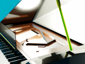 Classical Piano 3D Model