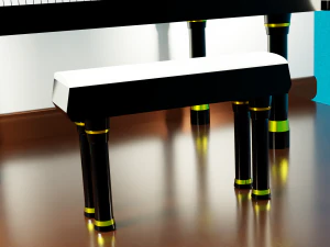 Classical Piano 3D Model