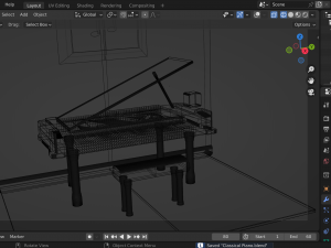 Classical Piano 3D Модель
