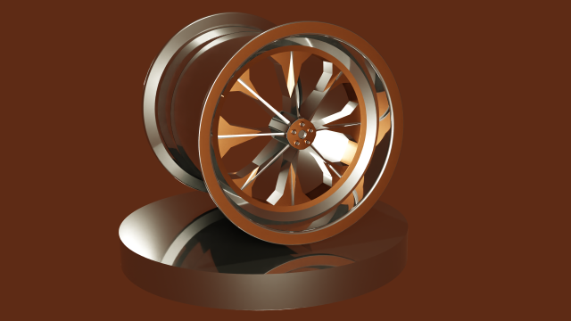 CAR RIM 3D Model .c4d .max .obj .3ds .fbx .stl .blend 