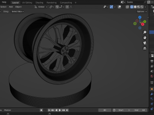 CAR RIM 3D Model