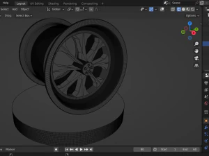 CAR RIM 3D Model