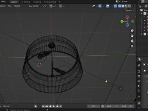 천장 조명 3D 모델