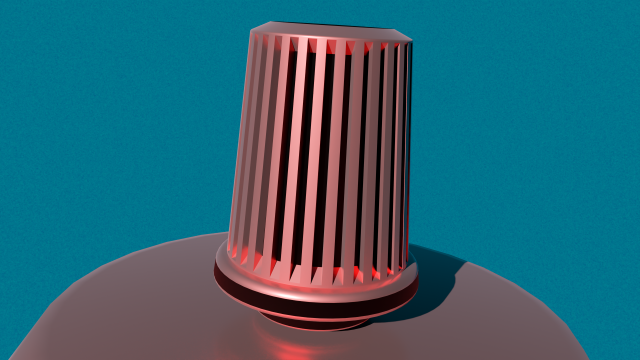 Conical Filter 3D Model .c4d .max .obj .3ds .fbx .stl .blend 