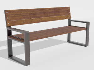 Garden bench Modelo 3D