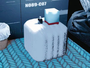 Poof und Parfümleuchte 3D Modell