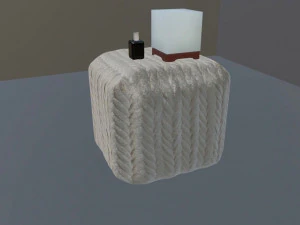 Poof and parfumluminaire 3D Model