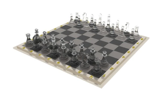 шахматы 3D Модель .c4d .max .obj .3ds .fbx .stl .blend 