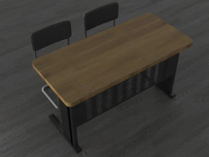 Table and chair 3D Model