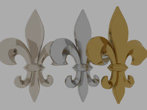 Lily gold 3D Model