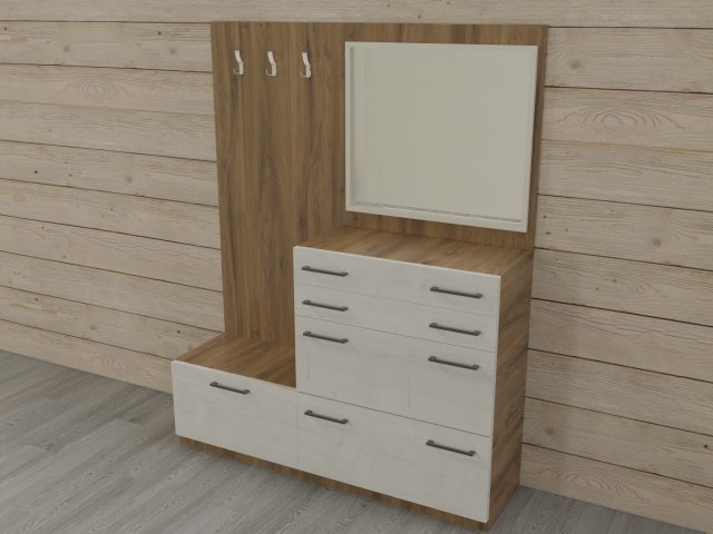 Hallway furniture Modello 3D .c4d .max .obj .3ds .fbx .stl .blend 