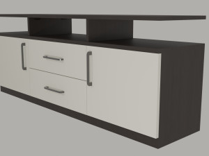 TV wall set Modelo 3D