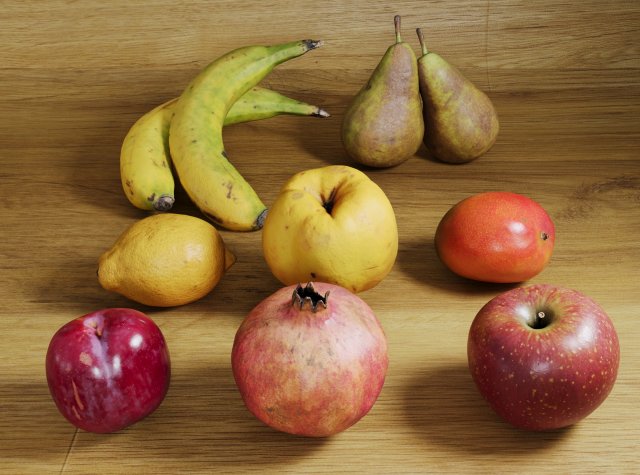 Fruits collection Model 3D .c4d .max .obj .3ds .fbx .stl .blend 