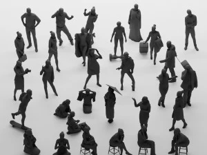 Pacchetto persone Low Poly - 30 Modello 3D