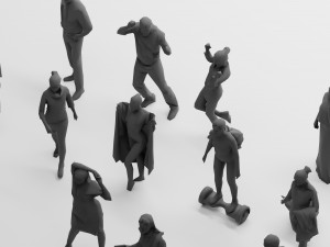 Low Poly People Pack - 30 3D Модель