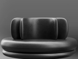 Leren Easy Sofa-poef 3D Model