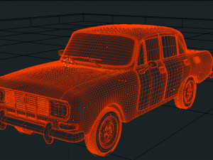 Soviet car moskvich 2140 3Dモデル