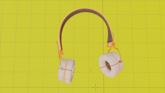 White wireless headphones Modelo 3D .c4d .max .obj .3ds .fbx .stl .blend 