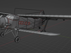 AN-2Antonov transport aircraft 3D Модель