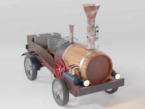 Steamcar 3D 模型