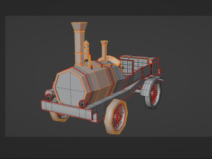 Steamcar Modelo 3D
