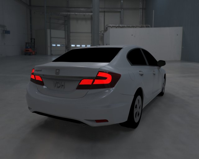 Wheel Honda Civic 2013 Modelo 3D .c4d .max .obj .3ds .fbx .stl .blend 