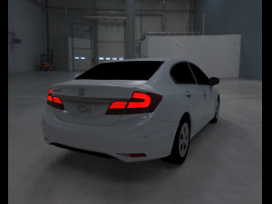 Wheel Honda Civic 2013 Modelo 3D