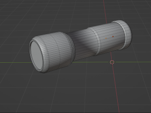 Black flashlight 3D Model