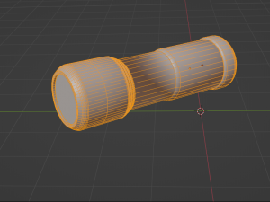 Black flashlight 3D Model