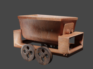 Rusty cart 3D Model