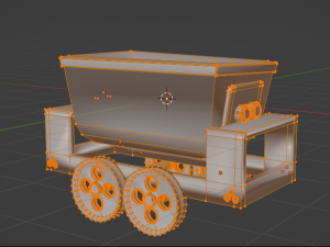 Rusty cart Model 3D