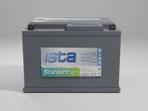 Low poly car battery 3D Model