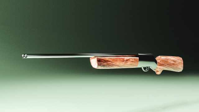 Rifle low-poly Modèle 3D .c4d .max .obj .3ds .fbx .stl .blend 