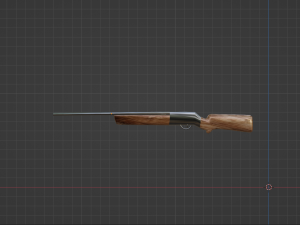 Rifle low-poly Modèle 3D