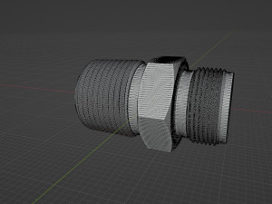 Male NPT Connector Double Ferrule Compression Type Model 3D