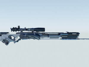 Sci-Fi Sniper-Rifle Modèle 3D