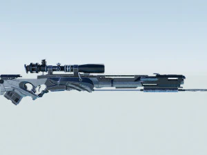 공상과학 저격소총 3D 모델