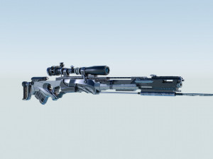 Sci-Fi Sniper-Rifle Modèle 3D