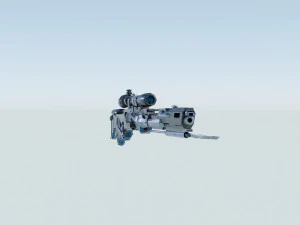 공상과학 저격소총 3D 모델