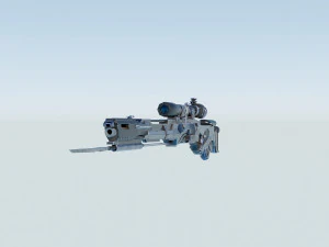 공상과학 저격소총 3D 모델