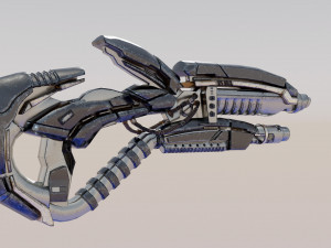 Sci-Fi One-Hand Shotgun 3Dモデル