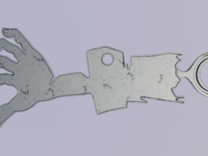 Zombie Hand - Printable 3D Pendant 3D Print Model