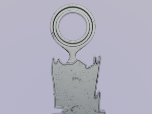 Zombie Hand - Printable 3D Pendant 3Dプリントモデル