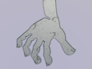 Zombie Hand - Printable 3D Pendant 3Dプリントモデル