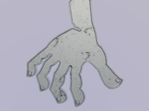 Zombie Hand - Printable 3D Pendant 3D Print Model