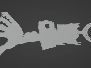 Zombie Hand - Printable 3D Pendant 3D Print Model