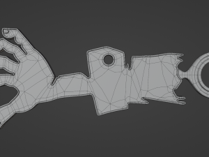Zombie Hand - Printable 3D Pendant 3Dプリントモデル