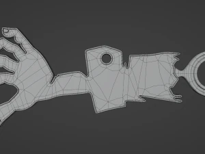 Zombie Hand - Printable 3D Pendant 3D Print Model