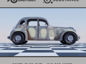 Rover 16 P2 1947 - Modelo de Carro Antigo Modelo 3D